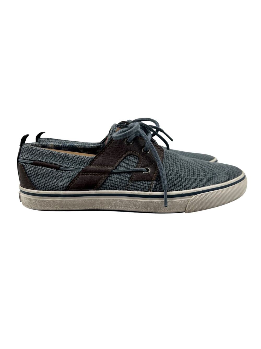 Tommy Bahama Mens 9.5 Boat Shoes Blue‎ Brown Sandrino Sneakers Lace Up TB7F10147